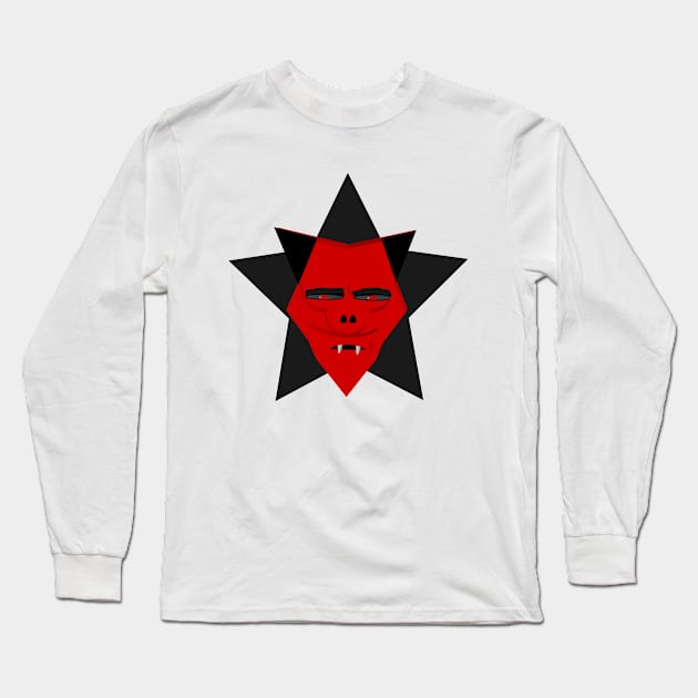 Funny Demon Long Sleeve T-Shirt by exmasc